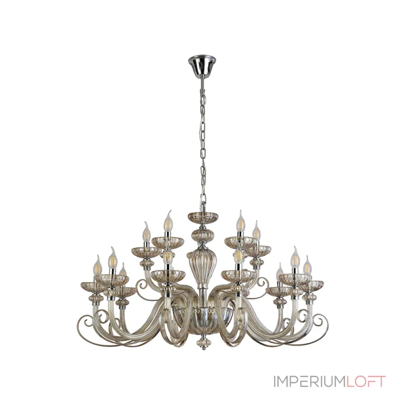 Люстра Newport ANNETTE 8620+5/C chrome cognac Люстра Newport ANNETTE 8620+5/C chrome cognac