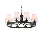 Подвесная люстра Newport ДАМИАНА 35510/C black, gold