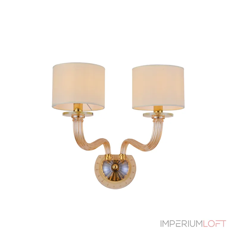 Бра Newport ПАУЛА 8682/A gold polished amber