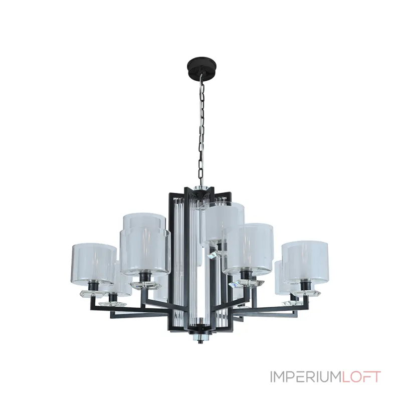 Подвесная люстра Newport АЛЕКСАНДРА 4408, 1/C black, gold