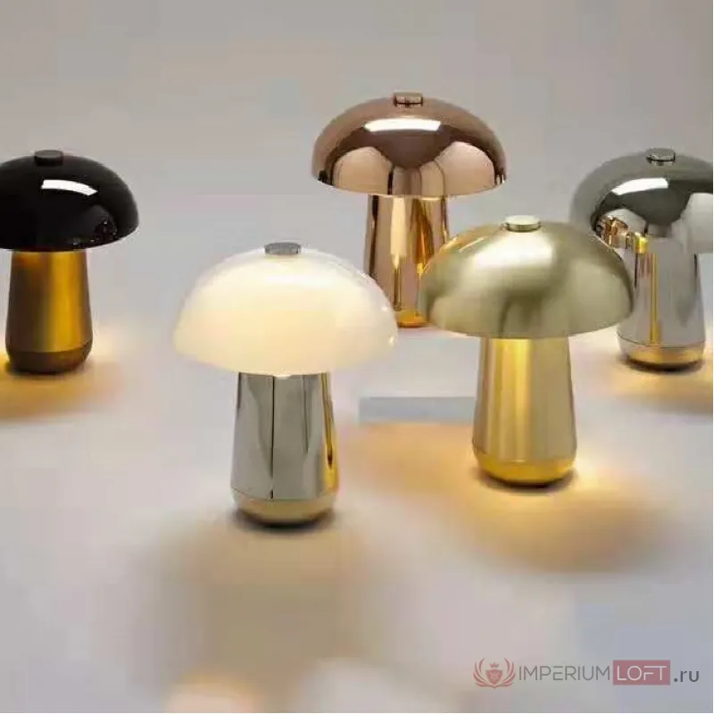 Настольная лампа Ongo Chrome Black от ImperiumLoft