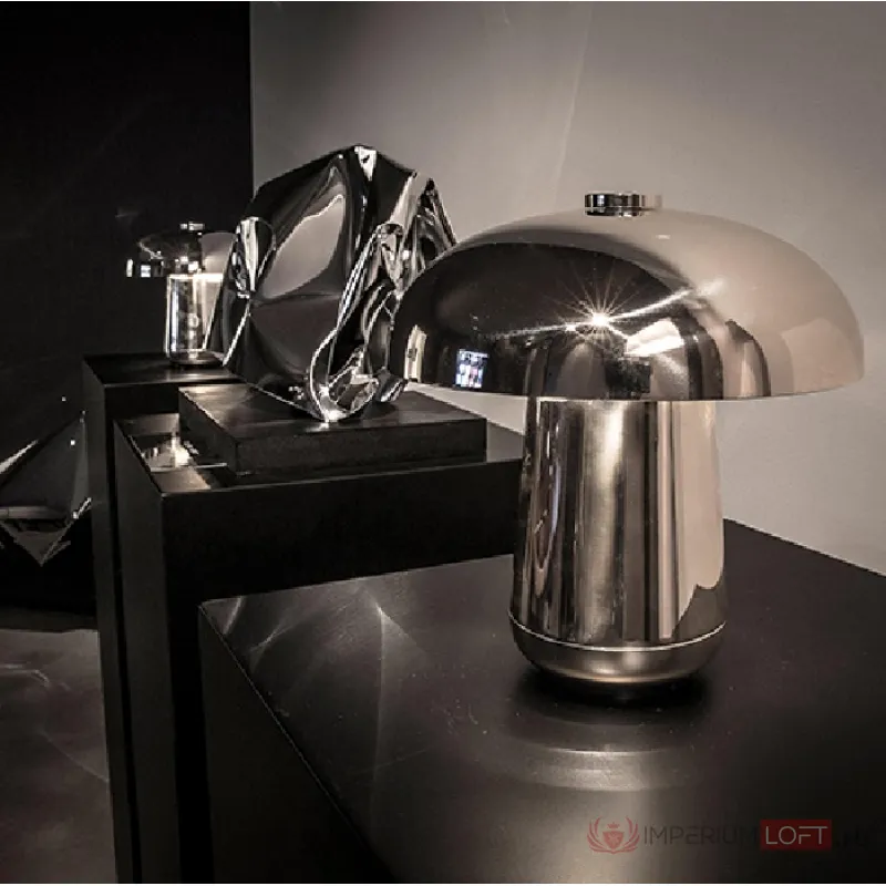 Настольная лампа Ongo Chrome Black от ImperiumLoft