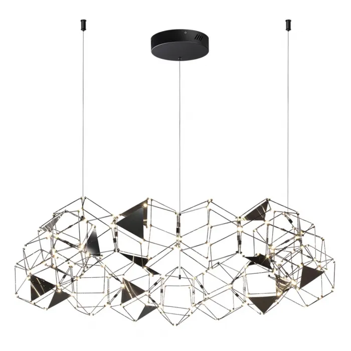 Люстра LED 68W 4000K 3740Лм TRELLIS 5087/68L L-VISION ODL25 Черный от ImperiumLoft
