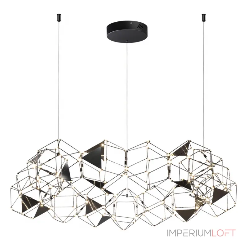 Люстра LED 68W 4000K 3740Лм TRELLIS 5087/68L L-VISION ODL25 Черный от ImperiumLoft