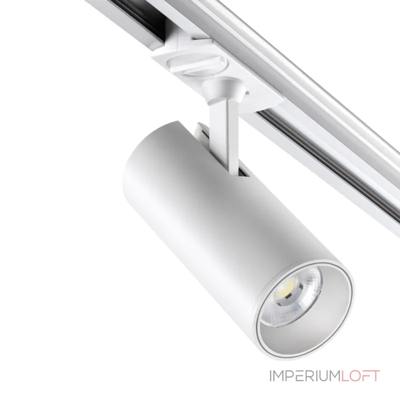 Светильник трековый однофазный трехжильный Novotech PORT NT23 121 359159 IP20 LED 24W 220V 3000К 2300Лм SELENE Белый