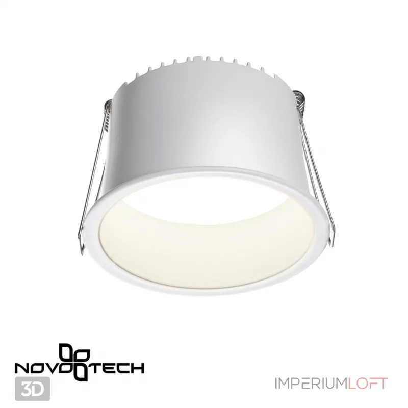 Светильник встраиваемый светодиодный IP20 LED 4000К 12W 220V TRAN 358901 SPOT NT22 283 Белый