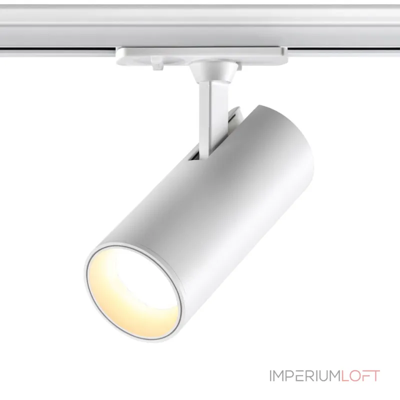 Светильник трековый однофазный трехжильный Novotech PORT NT23 121 359159 IP20 LED 24W 220V 3000К 2300Лм SELENE Белый