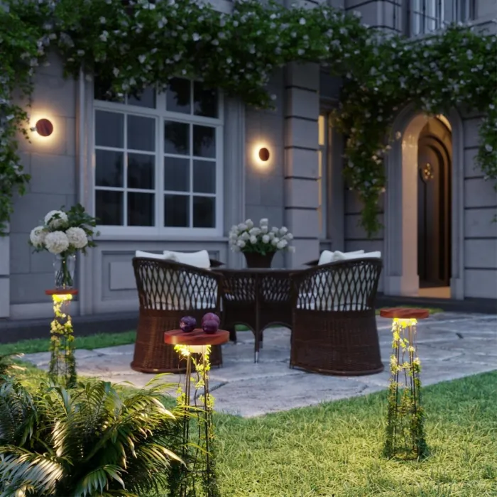 Уличный встраиваемый в грунт светильник Odeon Light Nature 7108/15GLA от ImperiumLoft