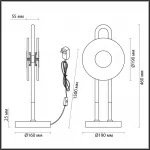 Настольная лампа Odeon Light MODERN ODL_EX24 27 5407/12TL LED 12W 3000K 1005Лм MAGNET Прозрачный от ImperiumLoft