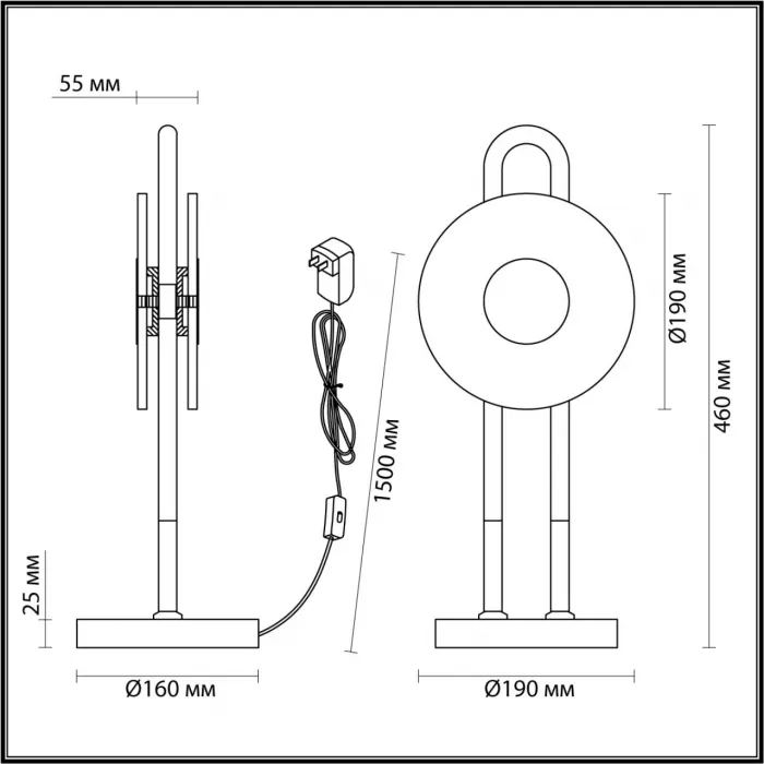 Настольная лампа Odeon Light MODERN ODL_EX24 27 5407/12TL LED 12W 3000K 1005Лм MAGNET Прозрачный от ImperiumLoft