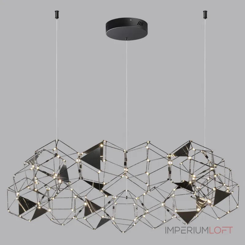 Люстра LED 68W 4000K 3740Лм TRELLIS 5087/68L L-VISION ODL25 Черный от ImperiumLoft