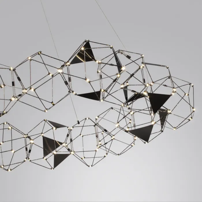 Люстра LED 68W 4000K 3740Лм TRELLIS 5087/68L L-VISION ODL25 Черный от ImperiumLoft