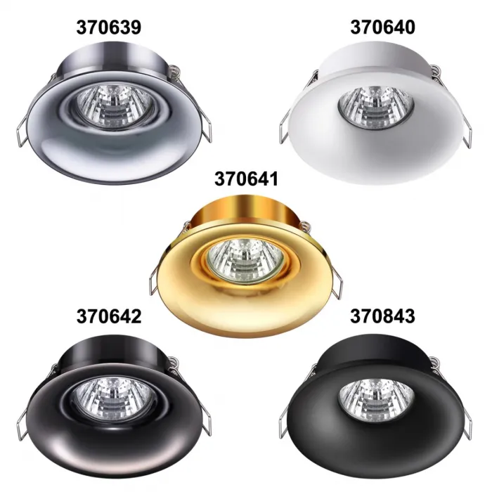 Светильник встраиваемый IP20 GU10 50W 220V METIS 370843 SPOT NT22 286 Черный от ImperiumLoft