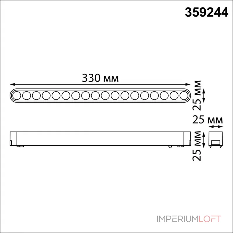 Трековый светильник SMAL Novotech SHINO NT23 047 359244 IP20 LED 18W 48V 1710Лм 3000К SMAL Прозрачный