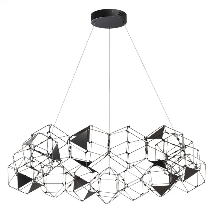Люстра LED 68W 4000K 3740Лм TRELLIS 5087/68L L-VISION ODL25 Черный от ImperiumLoft