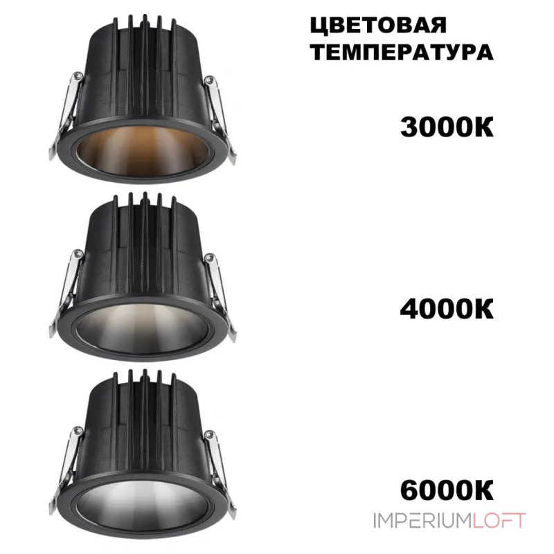 Встраиваемый светодиодный светильник Novotech Spot 6656/20GL от ImperiumLoft Встраиваемый светодиодный светильник Novotech Spot 6656/20GL от ImperiumLoft