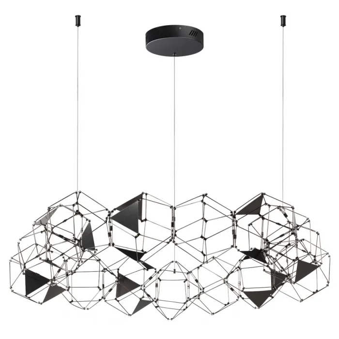 Люстра LED 68W 4000K 3740Лм TRELLIS 5087/68L L-VISION ODL25 Черный от ImperiumLoft