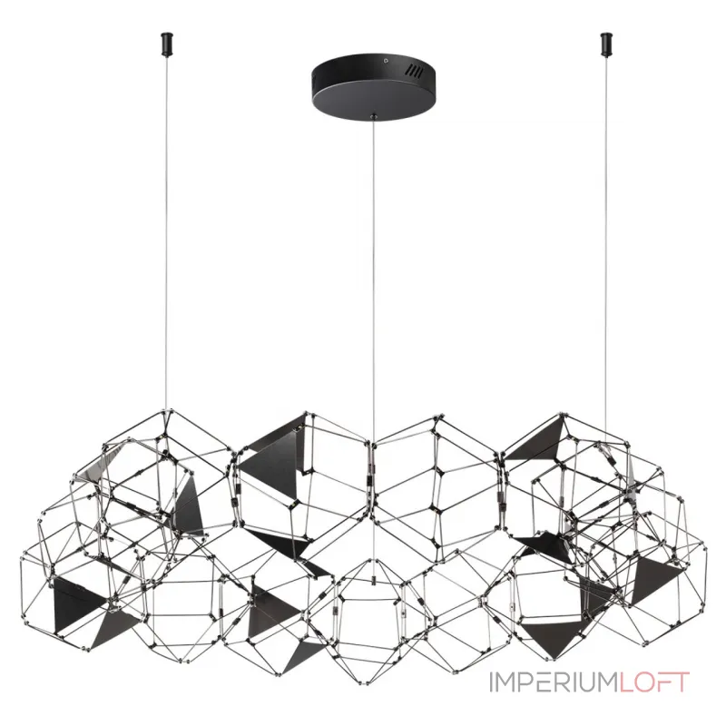 Люстра LED 68W 4000K 3740Лм TRELLIS 5087/68L L-VISION ODL25 Черный от ImperiumLoft