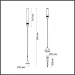 Уличный светильник Odeon Light Nature 7767/56L от ImperiumLoft