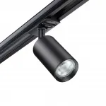 Светильник однофазный двухжильный трековый Novotech PORT NT23 093 370963 GU10 50W 220V PIPE Чёрный