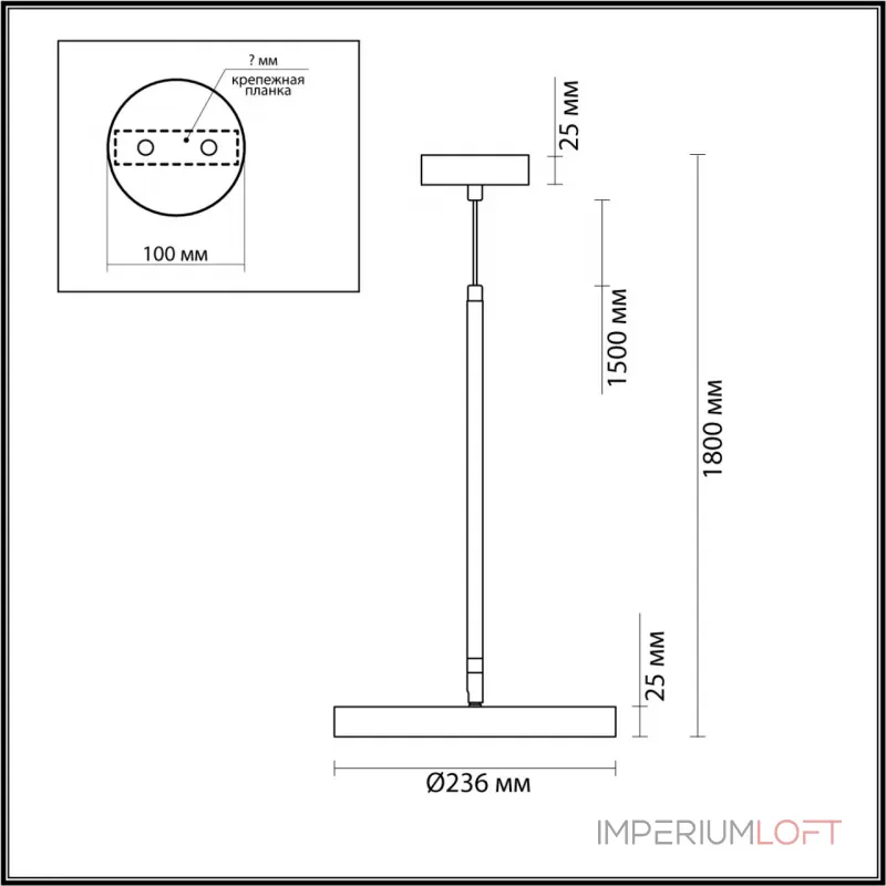 Подвесной светильник Odeon Light L-VISION ODL24 5064/15L LED 15W 3000К/4000K/6000K BERGI Серый