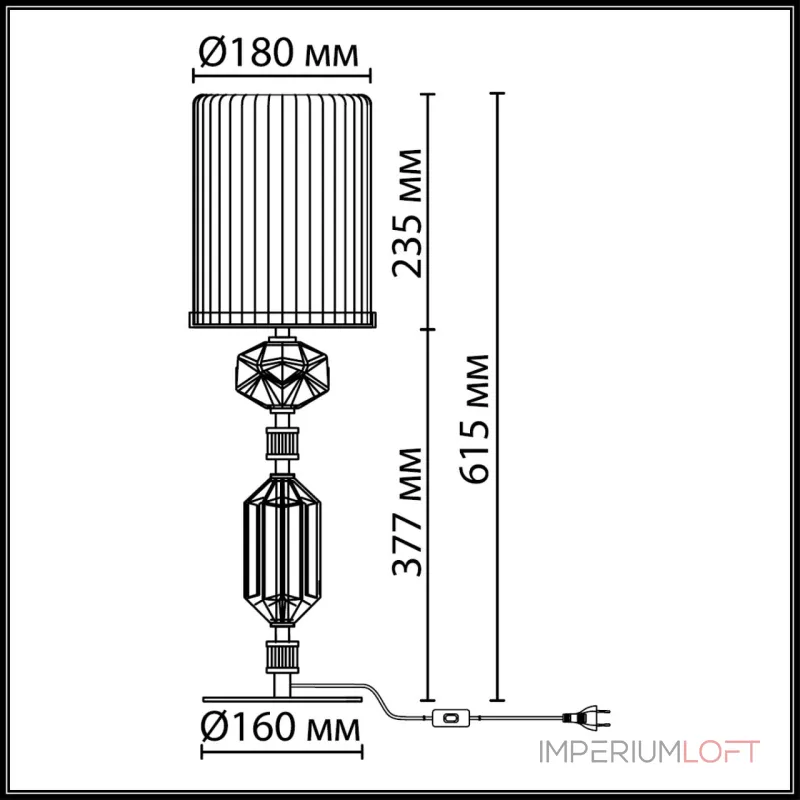 Настольная лампа Odeon Light Terra 5414/1T