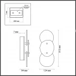 Настенный светильник Odeon Light L-vision 8043/1T от ImperiumLoft