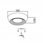 Потолочный светильник Сонекс Avra led 54вт ø500 8134/1Т от ImperiumLoft