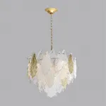 Люстра Odeon Light HALL ODL24 507 5052/8 E14 8*40W LACE Белый, Прозрачный, Золотой от ImperiumLoft