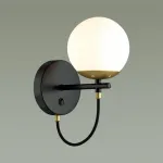 Бра с выкл. E27 60W 220V RANDI 5212/1W MODERNI LN22 118 Черный Золотой