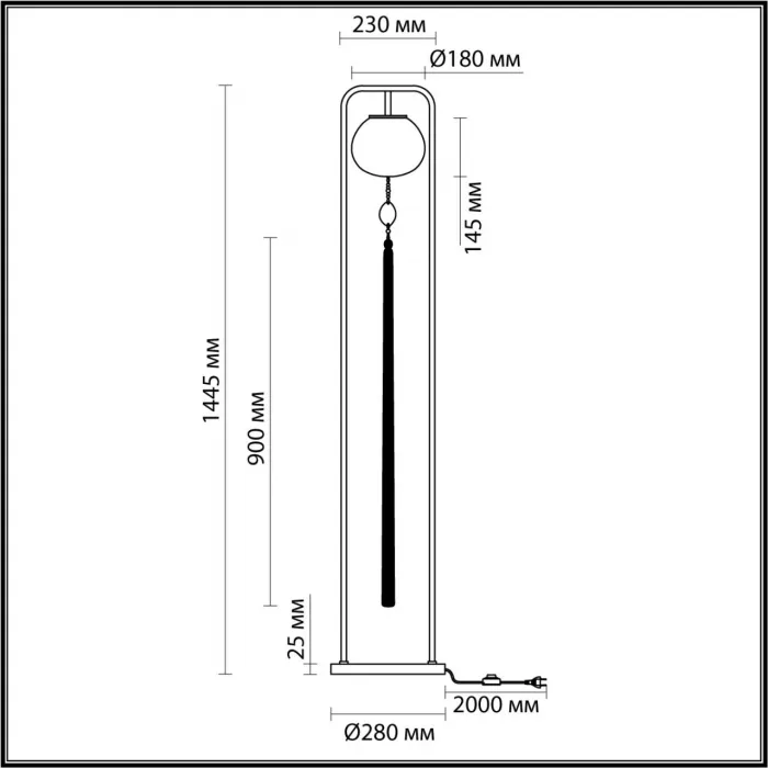 Торшер Odeon Light Modern 7065/10WL от ImperiumLoft
