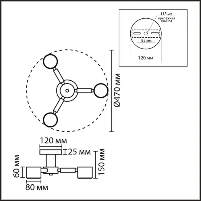 Светильник подвесной Lumion Comfi 8306/3C от ImperiumLoft