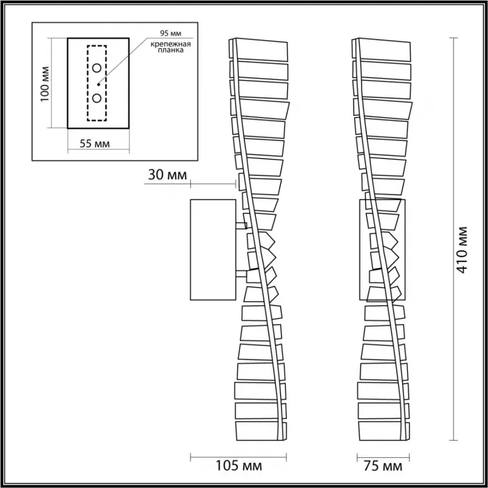 Настенный светильник Lumion LEDIO LN23 045 5675/10WL LED 10W 3000K 550Лм 220V ROSELLE Прозрачный от ImperiumLoft