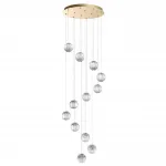 Подвесная люстра Odeon Light L-VISION ODL24 459 5008/56L LED 56W 4000K 4651лм CRYSTAL 