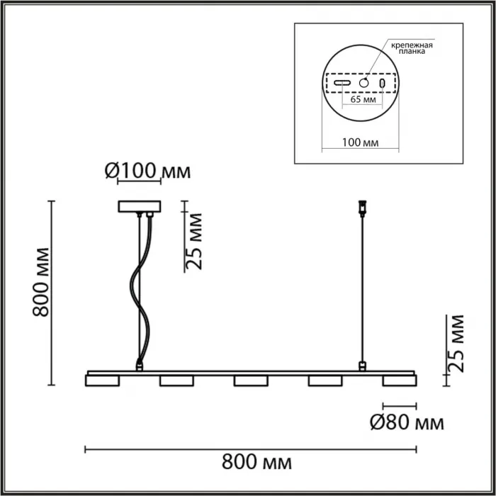 Светильник подвесной Lumion Comfi 5432/1W от ImperiumLoft
