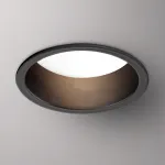 Светильник встраиваемый светодиодный IP20 LED 4000К 9W 220V TRAN 358900 SPOT NT22 283 Черный
