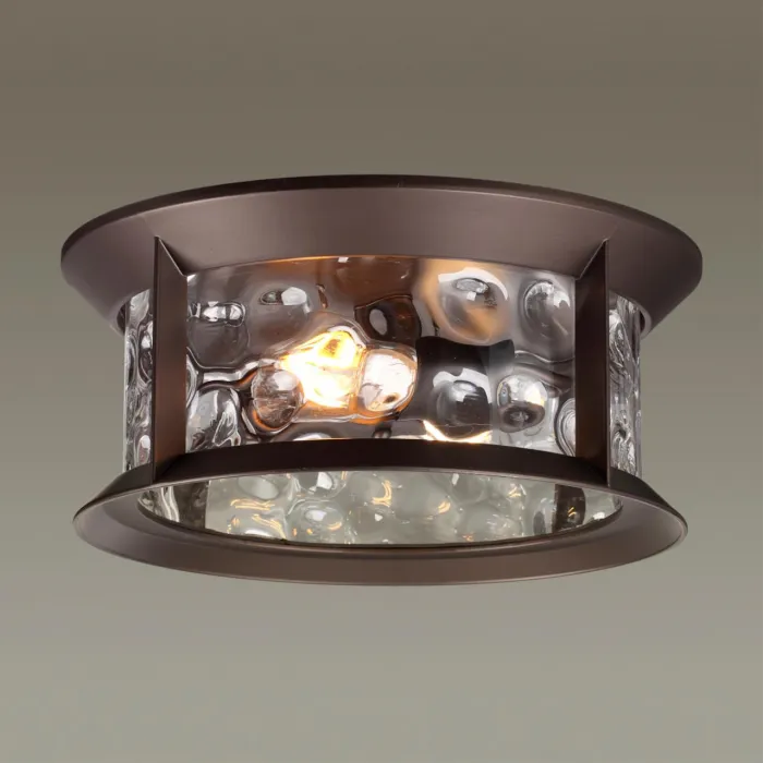 Ландшафтный потолочный светильник E27 2*60W IP44 MAVRET 4961/2C NATURE ODL22 637 Коричневый от ImperiumLoft