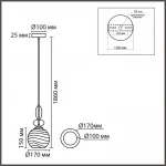 Подвесной светильник Lumion Moderni 8300/1A