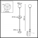 Ландшафтный светильник Odeon light Nature 7120/3GLA
