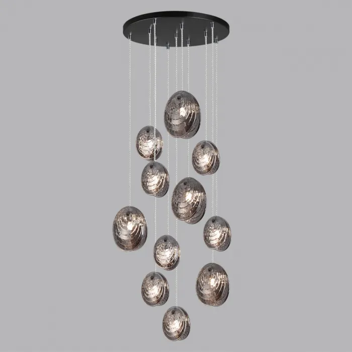 Люстра Odeon Light MODERN ODL24 295 5038/11 G9 11*40W MUSSELS Чёрный от ImperiumLoft