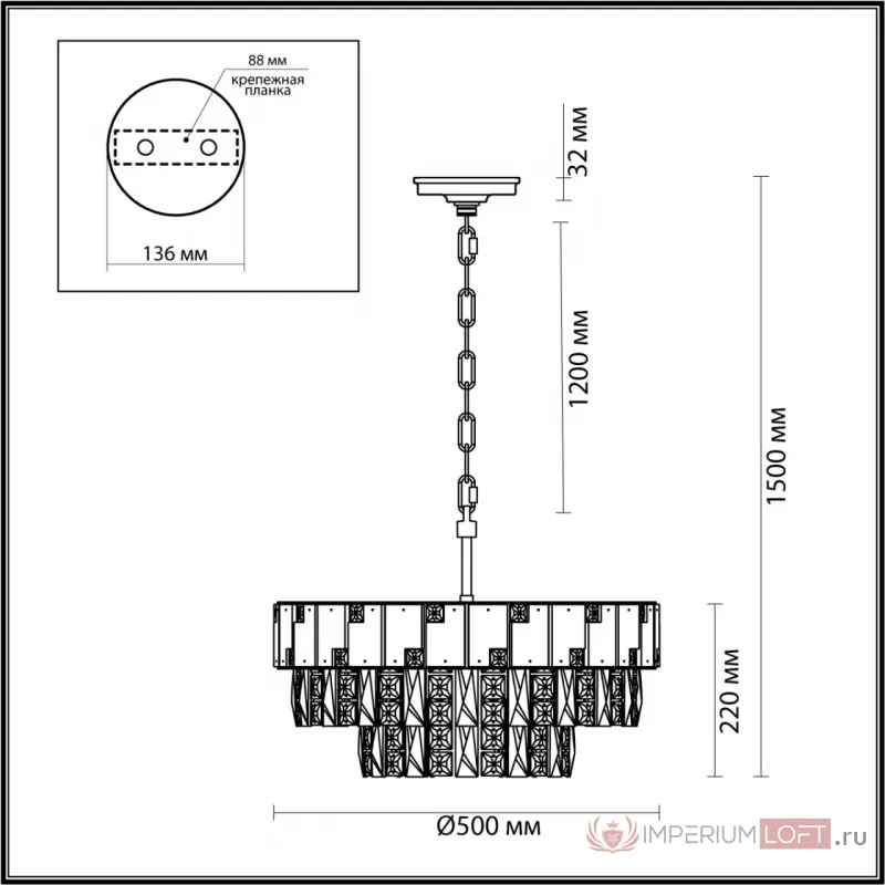 Люстра Odeon Light HALL ODL24 49 5076/11 E14 11*40W CHESSI Белый от ImperiumLoft