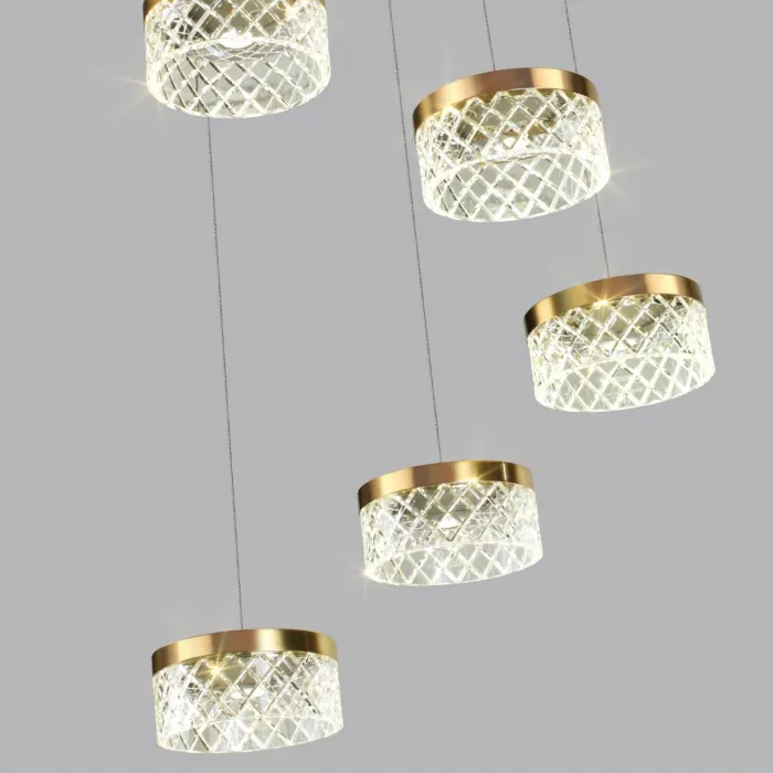 Люстра Odeon Light L-VISION ODL24 447 5032/30L LED 30W 4000K 1958лм FIVRE Прозрачный от ImperiumLoft