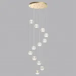 Подвесная люстра Odeon Light L-VISION ODL24 459 5008/56L LED 56W 4000K 4651лм CRYSTAL 