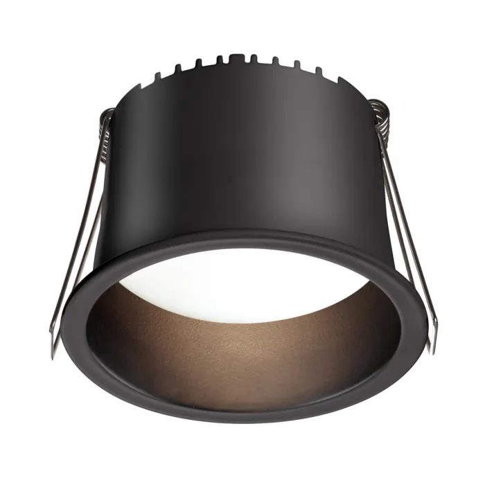 Светильник встраиваемый светодиодный Novotech SPOT NT23 282 359235 IP20 LED 9W 220V 540Лм 3000К TRAN Чёрный от ImperiumLoft