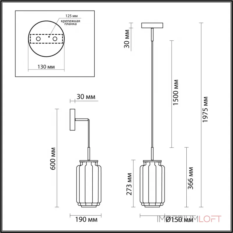 Подвесной светильник Odeon Light Hightech 5408/11L