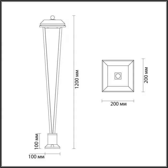 Уличный светильник Odeon Light Nature 7717/42L от ImperiumLoft