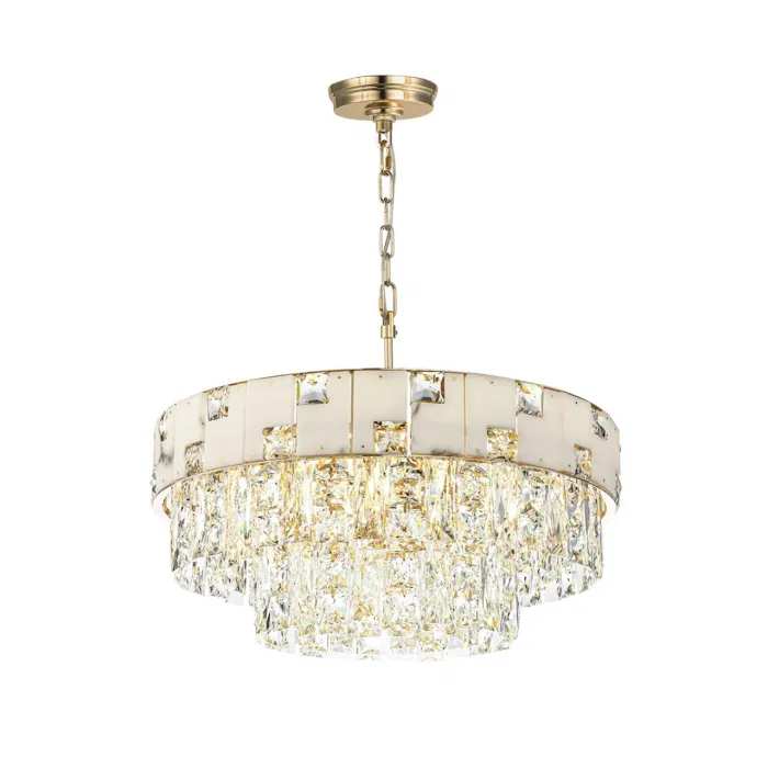 Люстра Odeon Light HALL ODL24 49 5076/11 E14 11*40W CHESSI Белый от ImperiumLoft