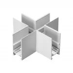 MEDO 90 LED светильник накладной с LED 120Вт, 3000K, 11000lm, белый от ImperiumLoft