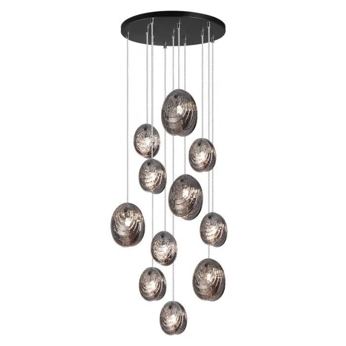 Люстра Odeon Light MODERN ODL24 295 5038/11 G9 11*40W MUSSELS Чёрный от ImperiumLoft