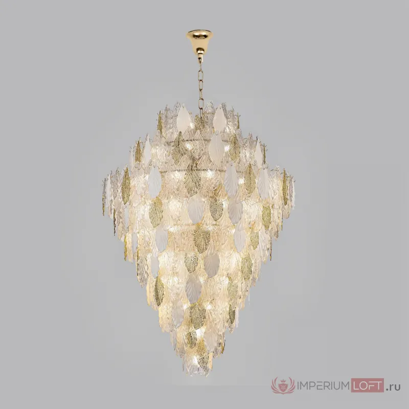 Люстра Odeon Light HALL ODL24 509 5052/86 E14 86*25W LACE Белый, Прозрачный, Золотой от ImperiumLoft